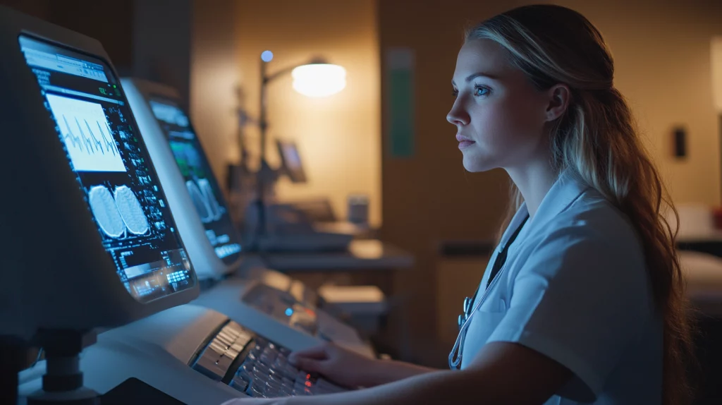 skilled medical sonographer